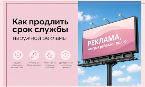 Как продлить срок службы наружной рекламы в  Фрязине