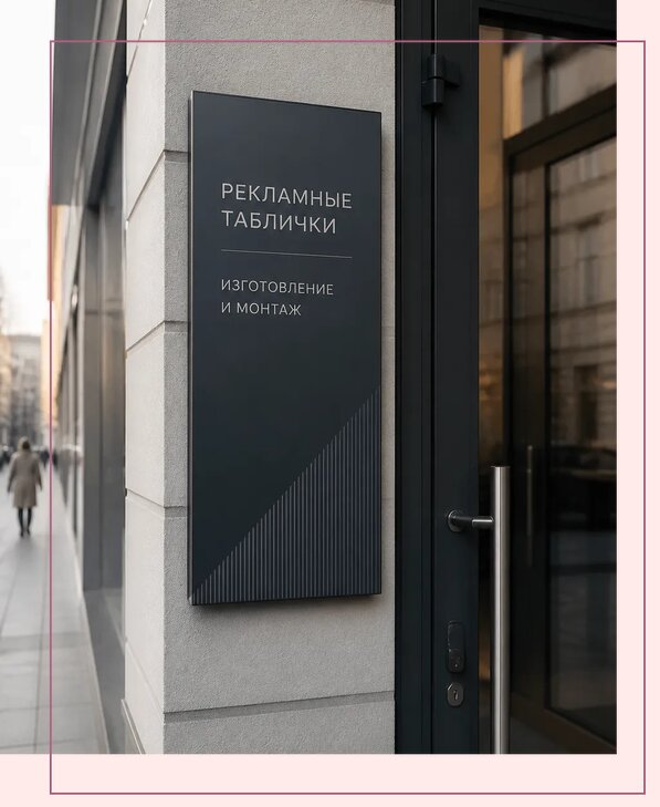 Рекламные таблички в Фрязине по цене от 4673 р. | Аванза-Фрз