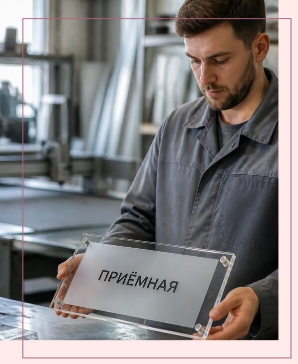 Таблички из оргстекла на заказ в Фрязине от 4050 р. | Аванза-Фрз